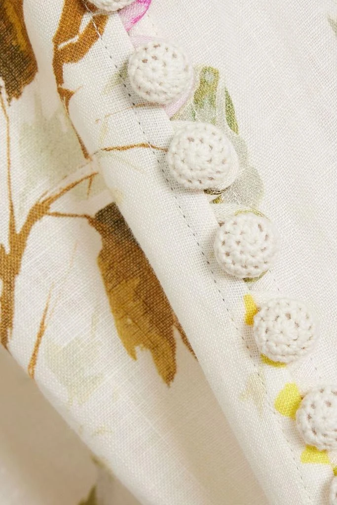 Zimmermann Floral-print linen maxi dress 4