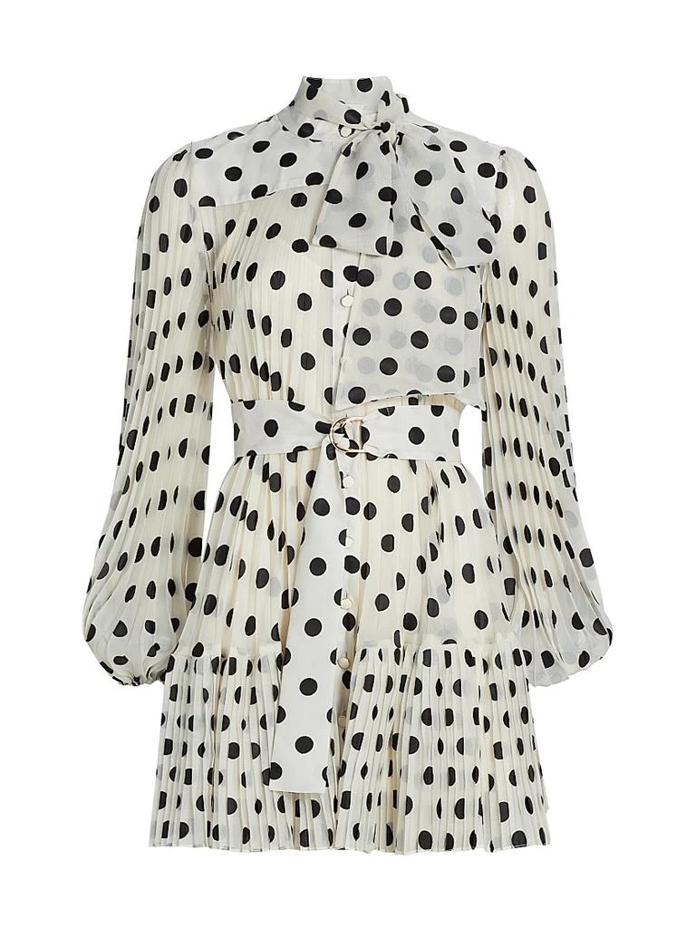 Zimmermann Polka Dot Pussybow Minidress 1