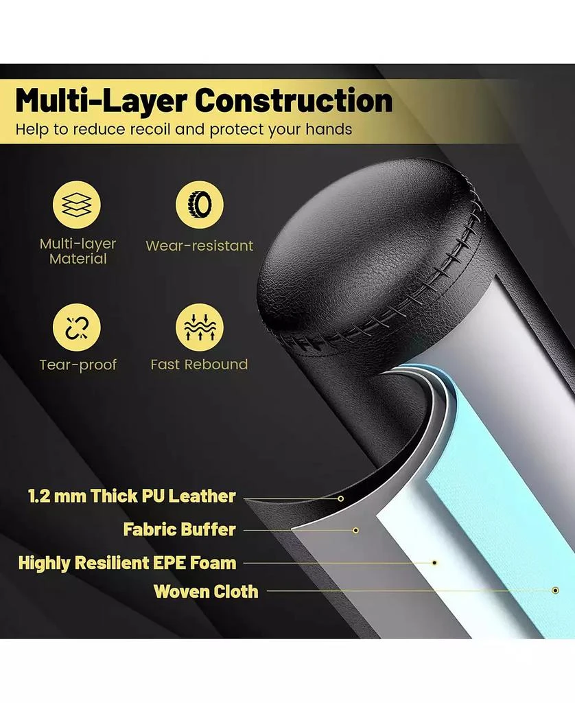 GOUUN Freestanding Punching Bag Kickboxing Bag with Stand and Suction Cup Base 6