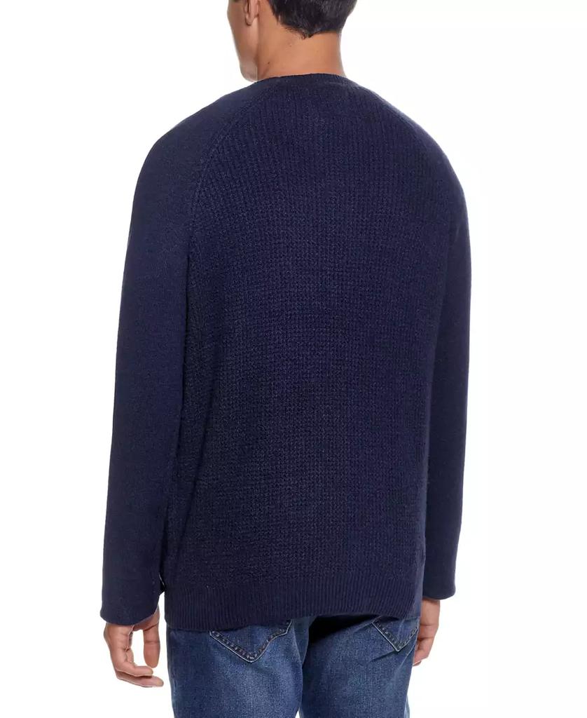 Weatherproof Vintage Men's Waffle Crew Neck Sweater