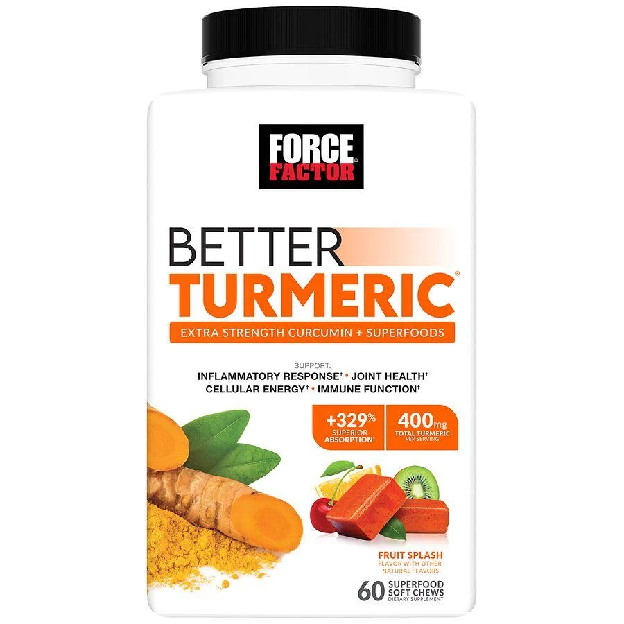 Force Factor Better Turmeric Soft Chews Fruit Splash 1