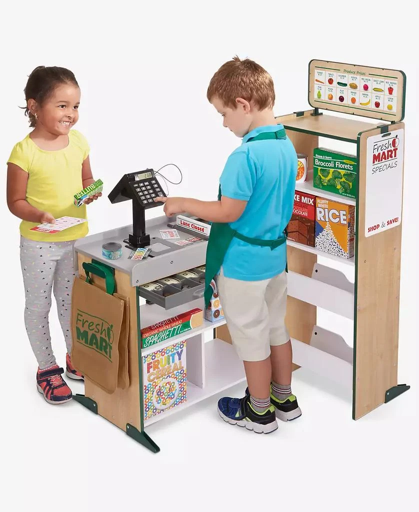 Melissa & Doug Melissa & Doug Freestanding Wooden Fresh Mart Grocery Store 5