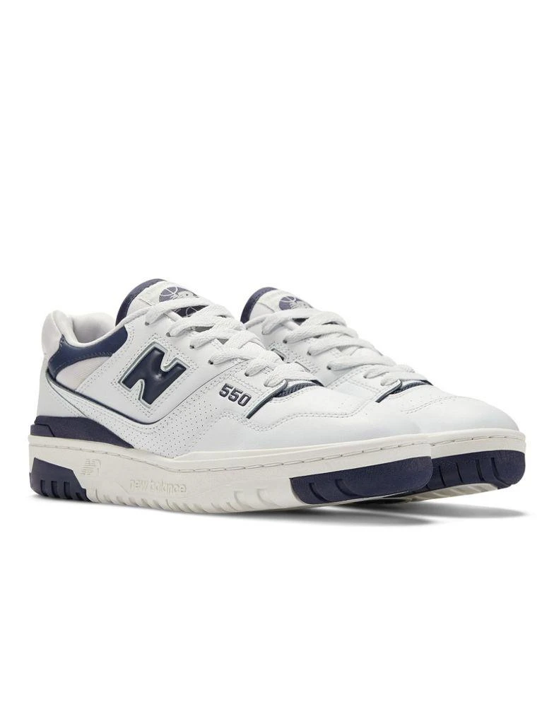New Balance New Balance 550 trainers in white and navy 2