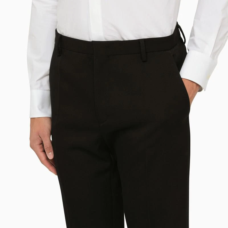 Valentino Black wool slim trousers 6