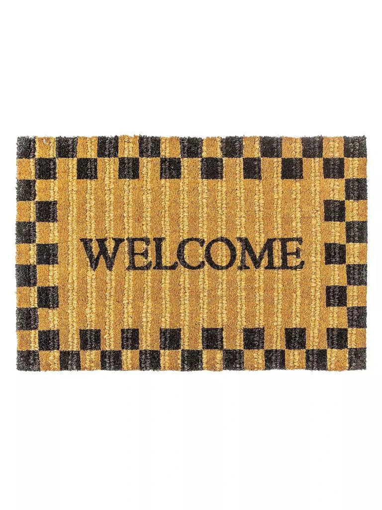 MacKenzie-Childs Welcome Check Door Mat 1