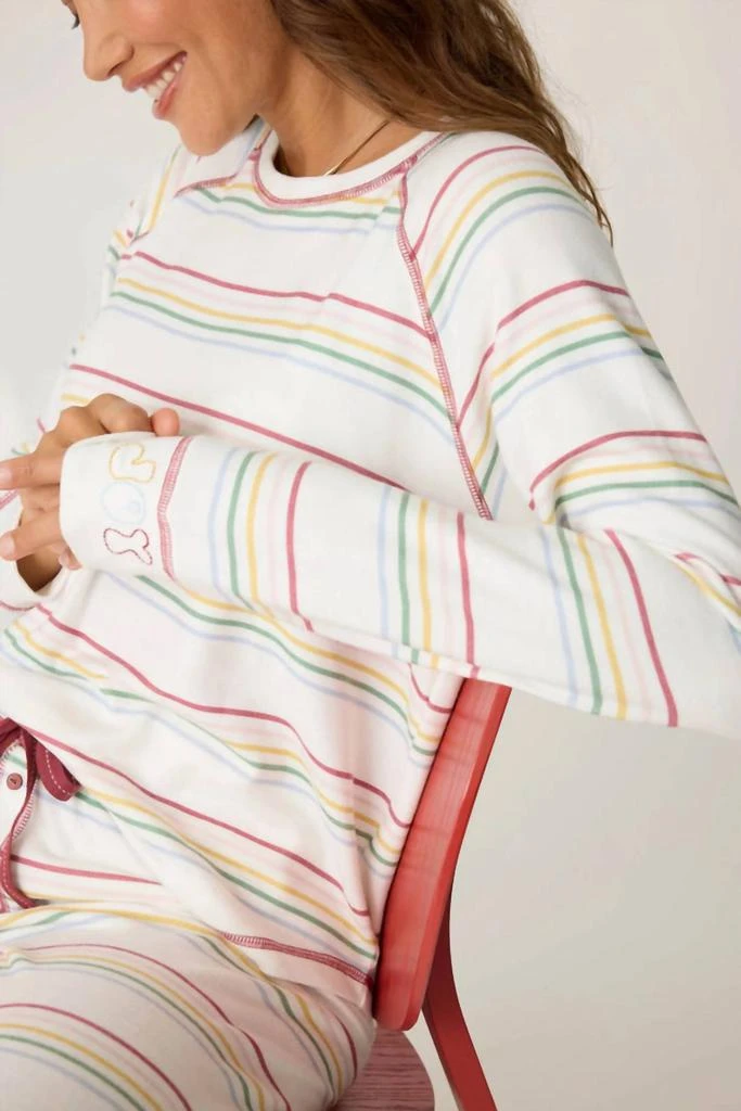 PJ Salvage Pj Salvage - Joy To The World Stripe Top 2