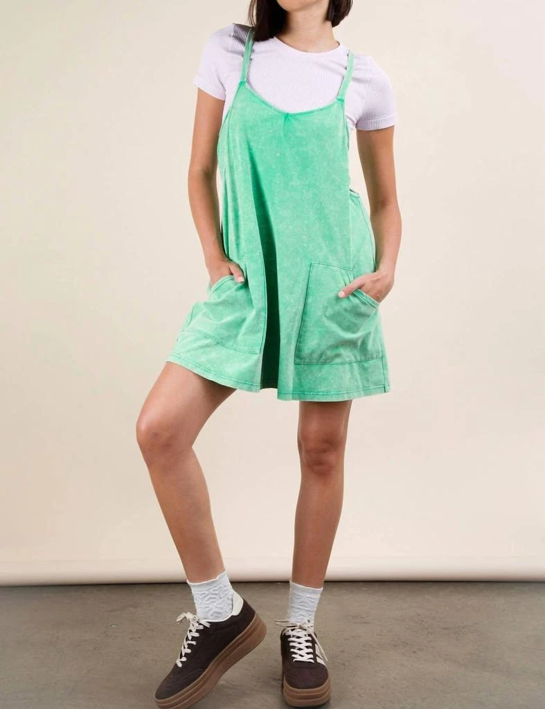 VERY J Very J - Mineral Washed Knit Mini Dress with Shorts Inside 6