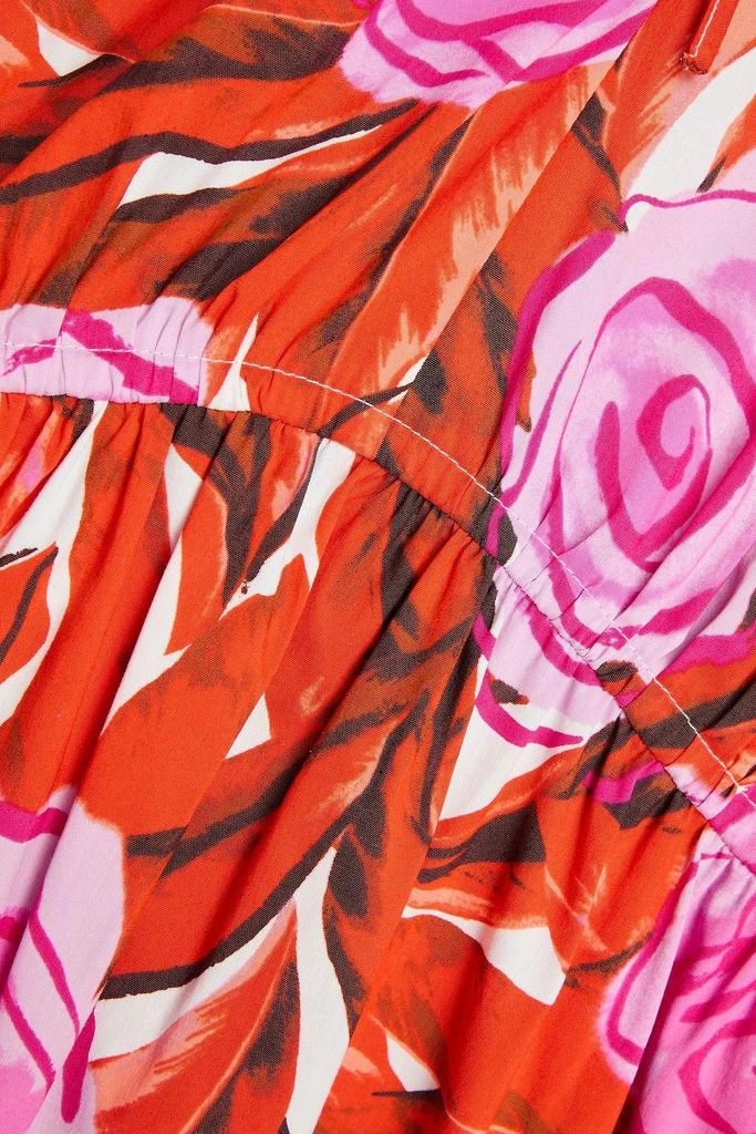 Diane von Furstenberg Artie floral-print cotton-blend poplin midi dress 4