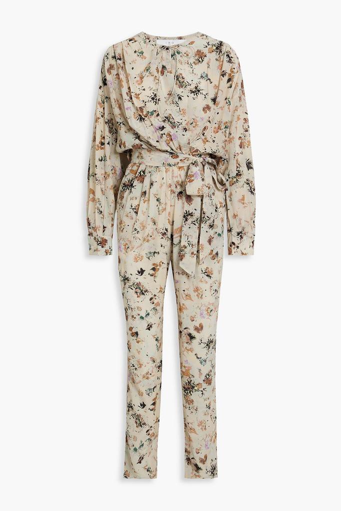 IRO Mattai wrap-effect floral-print Lyocell and silk-blend jumpsuit