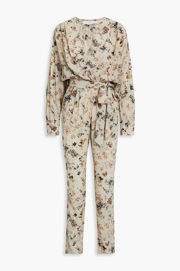 IRO Mattai wrap-effect floral-print Lyocell and silk-blend jumpsuit 1