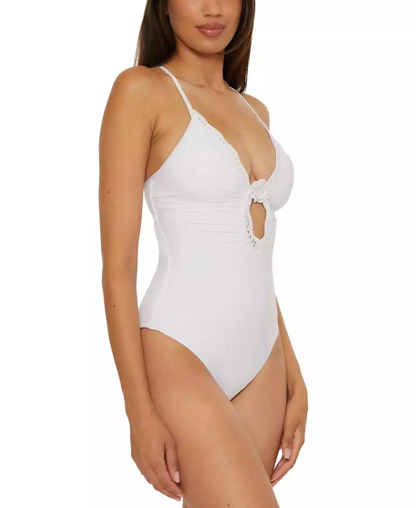 Becca Women's Plunge-Neck One-Piece Swimsuit 2