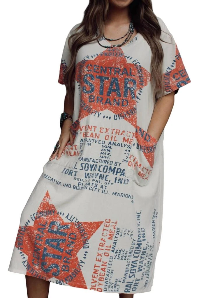 Jaded Gypsy Weekend Mercantile Dress In Star 1