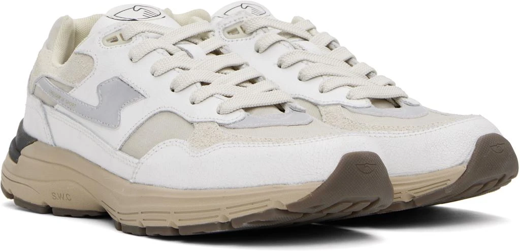 Stepney Workers Club White & Beige Amiel S-Strike Sneakers 4