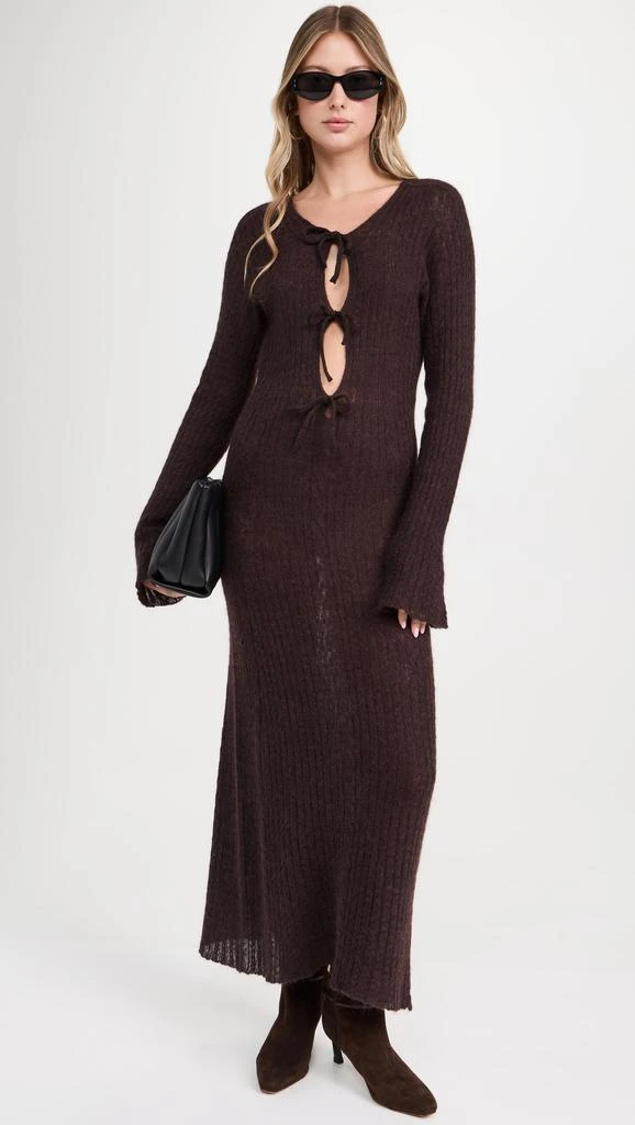 ALOHAS Triza Brown Maxi Dress 4