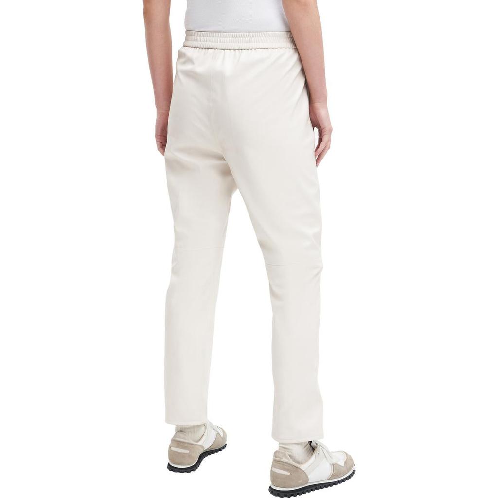 7 For All Mankind Womens Faux Leather High Rise Jogger Pants