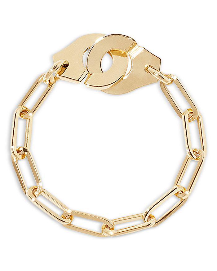 Dinh Van 18K Yellow Gold Menottes Dinh Van Handcuff Chain Ring