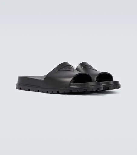 Prada Logo rubber slides 5