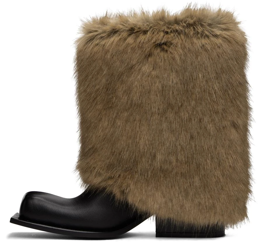 FIDAN NOVRUZOVA Black 
Brown Havva Chunky Trouser Boots 3