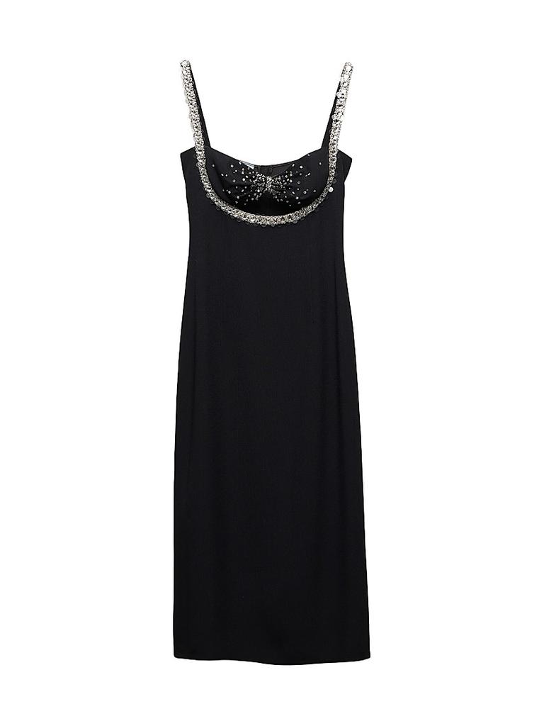 ワンピース Prada Embroidered Sable Sleeveless Dress Prada Embroidered Sablé Dress - Dresses & Skirts - Free