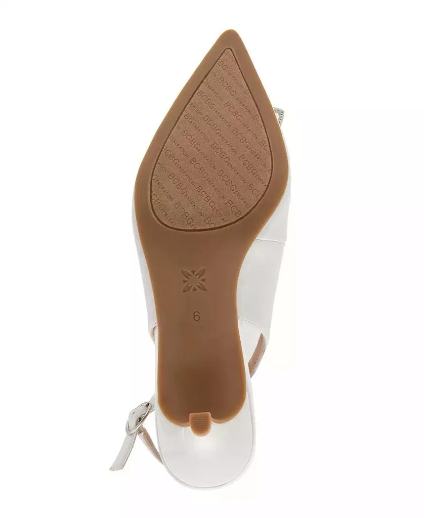 BCBG Women's Donna Slingback Bow Dress Pumps 5