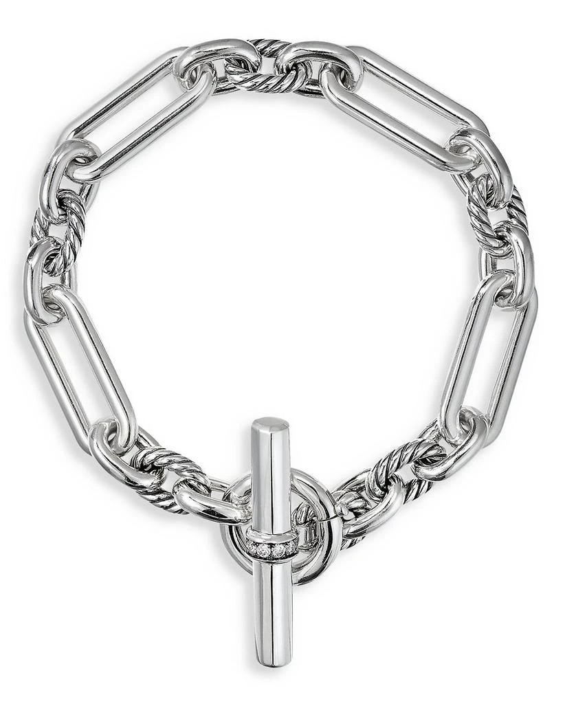 David Yurman Lexington Chain Bracelet with Diamonds 2
