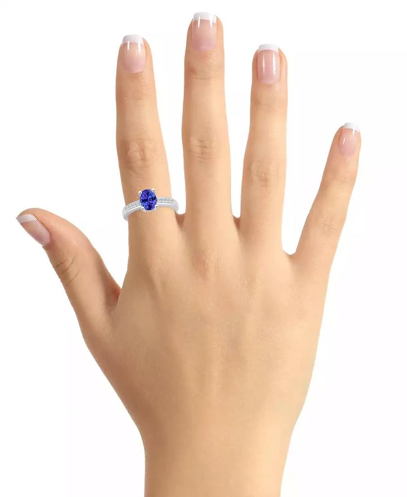 Macy's Tanzanite (1-1/4 ct. t.w.) & Diamond (1/8 ct. t.w.) Ring Set in 14k Gold 2