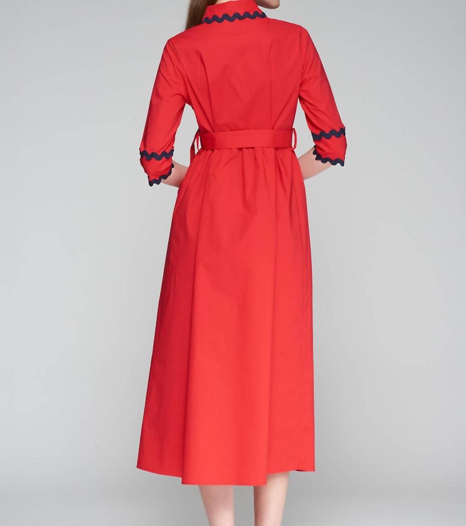 VILAGALLO Vilagallo - Natalia Rojo Popelin Dress