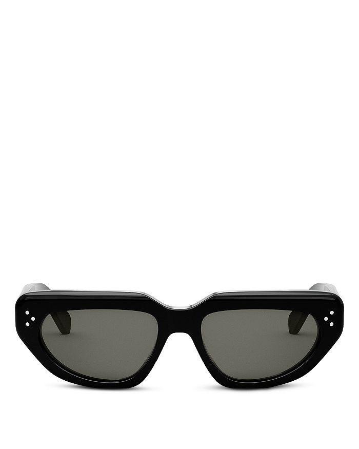 CELINE Bold 3 Dots Geometric Sunglasses, 54mm