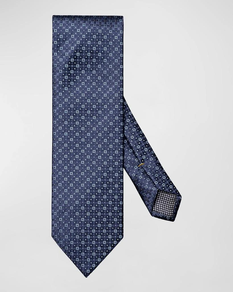 Eton Men's Woven Silk Geometric Tie 1