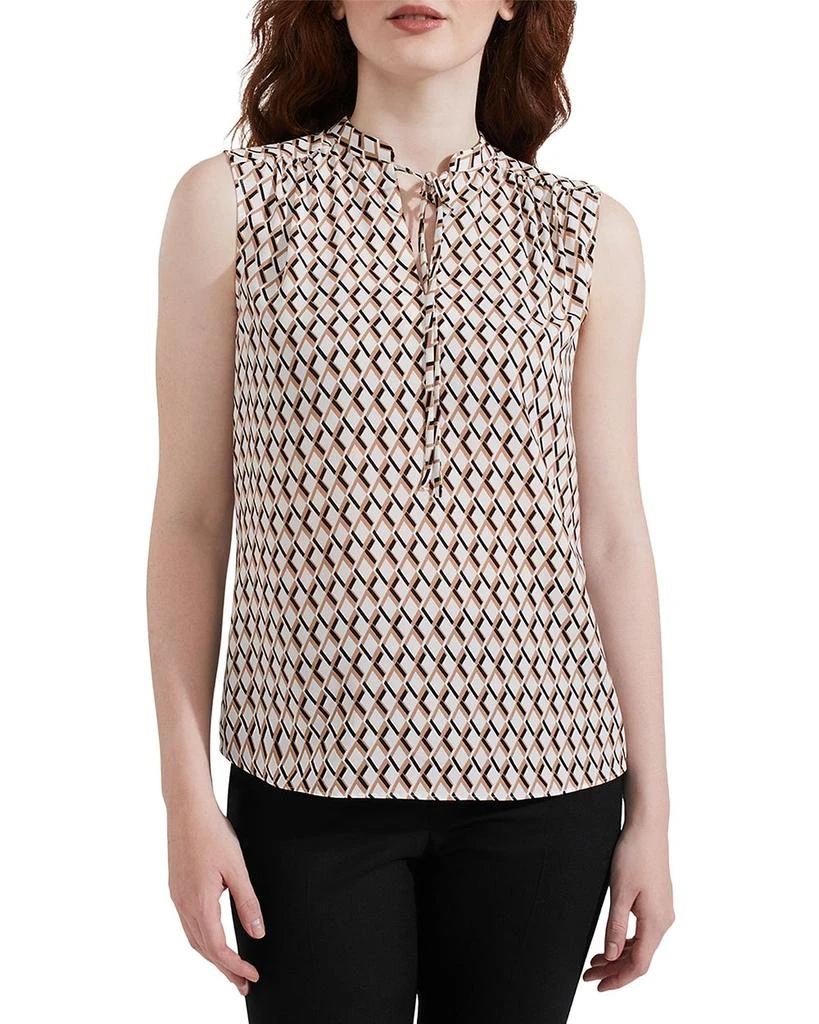 HOBBS LONDON Esmeralda Geo Print Blouse 3