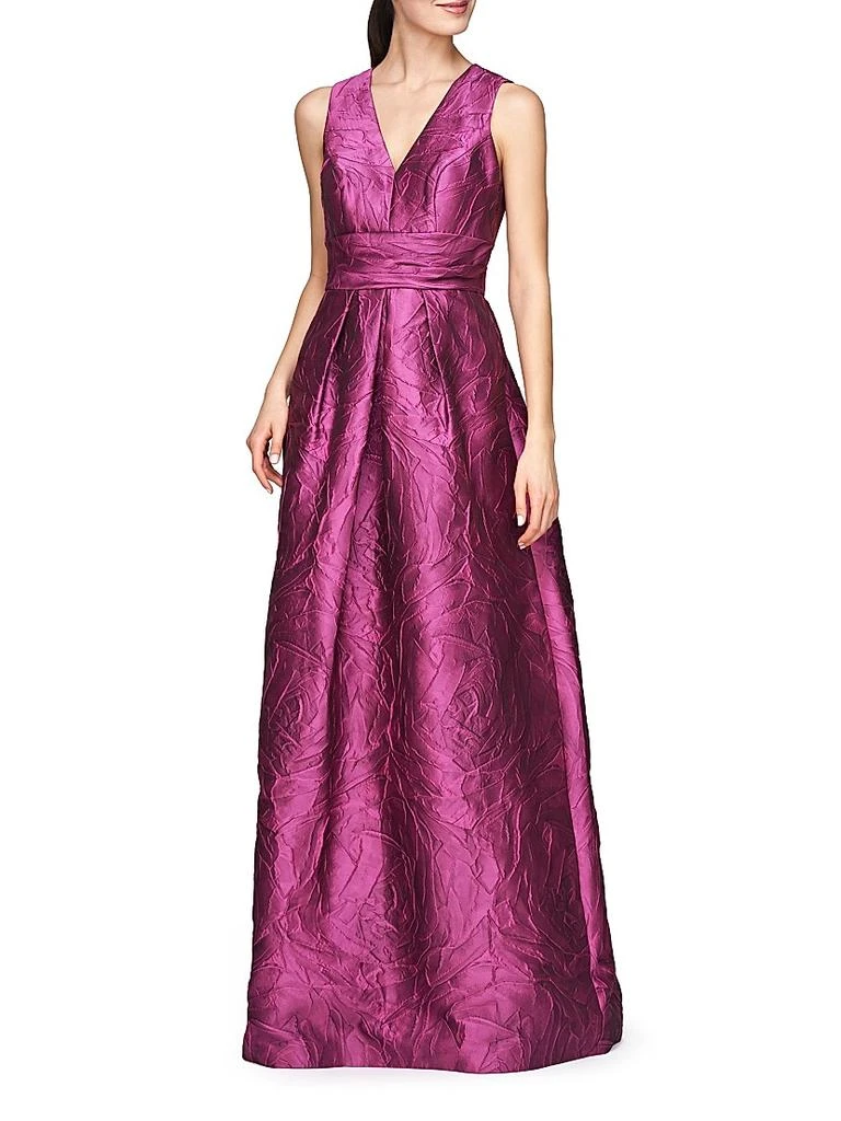 Kay Unger Mariah Jacquard Textured Gown 3