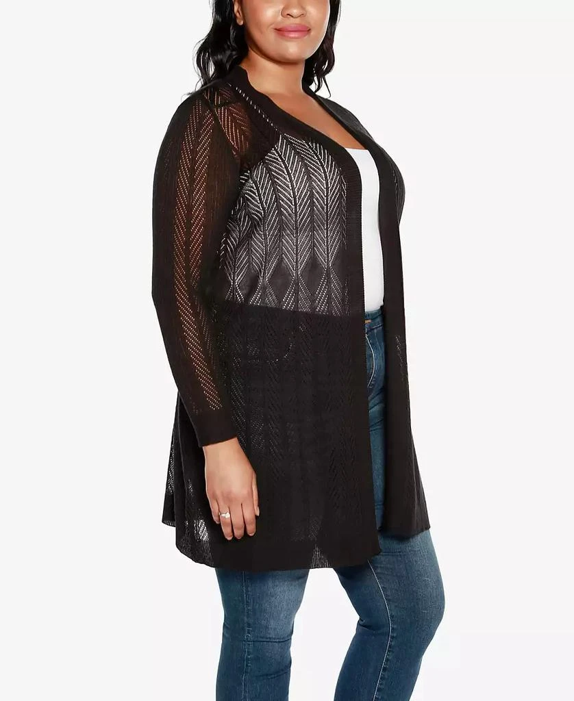 Belldini Plus Size Lightweight Duster Cardigan Sweater 4