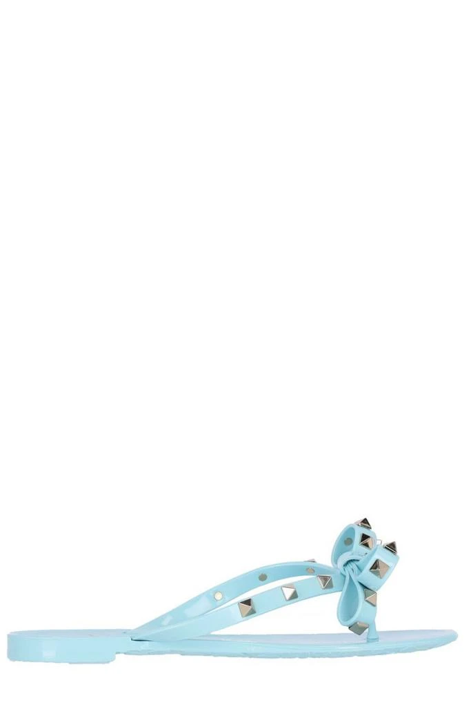 Valentino Valentino Garavani Rockstud Bow Detailed Thong Sandals 1