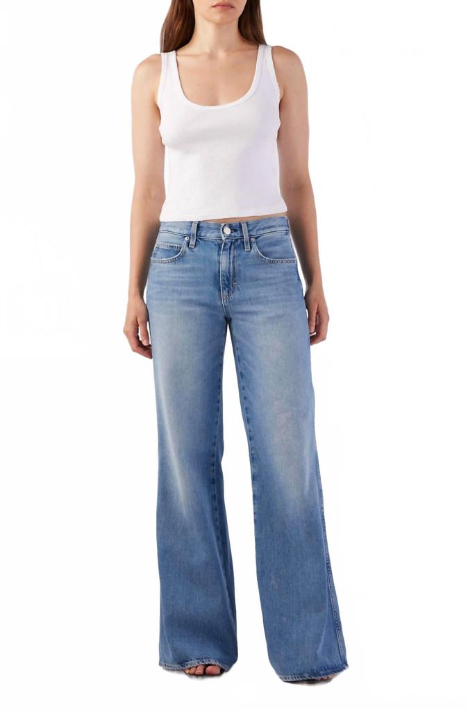 AMO Faith Relaxed Flare Jean In Maverick