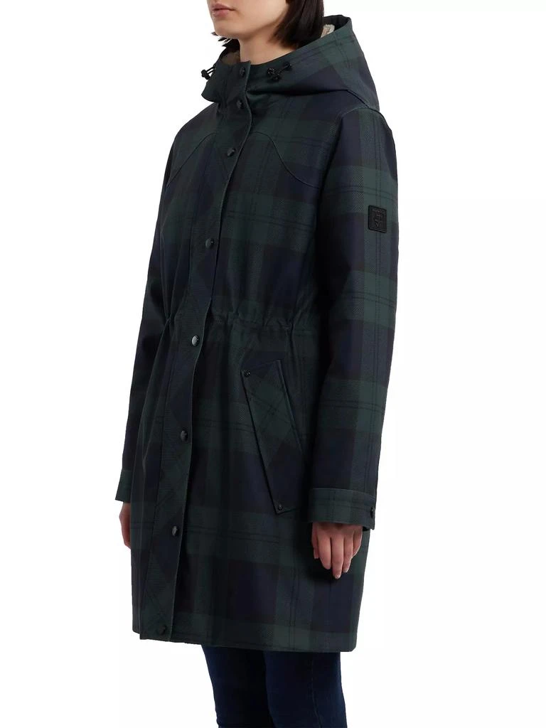 Hunter Fountain Blackwatch Plaid Hooded 3-In-1 Parka 3