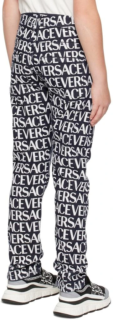 Versace Kids Black Allover Jeans 3