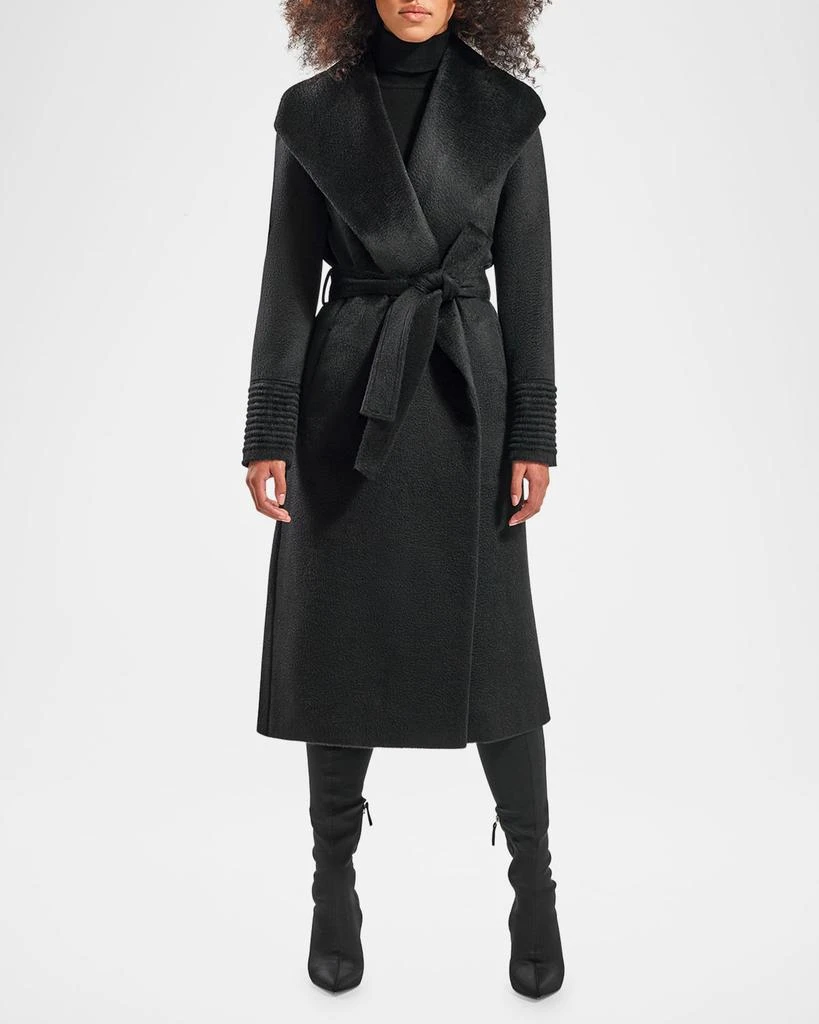Sentaler Belted Suri Alpaca Long Wrap Coat 4