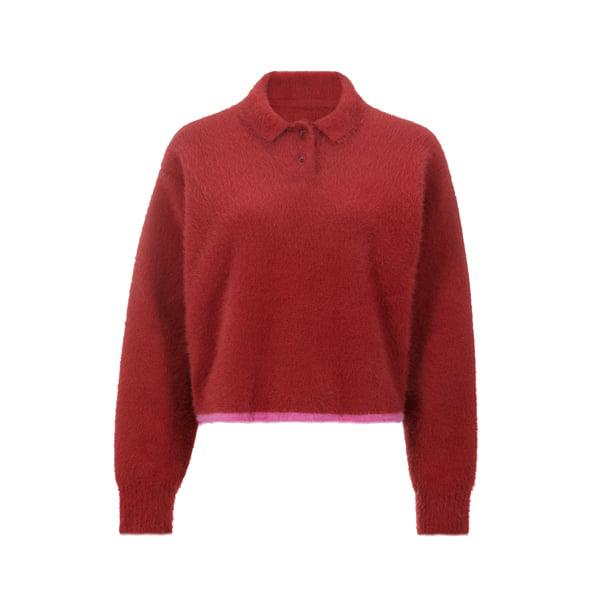 Jacquemus Le Polo Neve polo jumper Rouge 34 - Tops - Free Jacquemus Le Polo Neve polo jumper Rouge 34 - Tops - Free