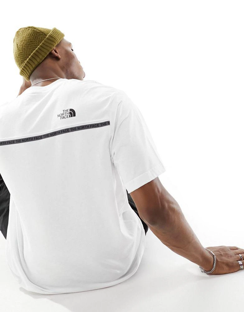 The North Face The North Face Zumu taped logo t-shirt in white 1
