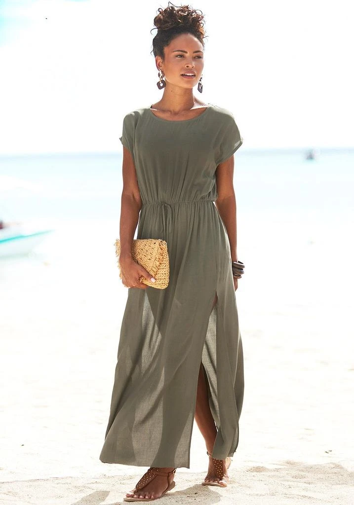 LASCANA Women
s Tie Waist Cover Up