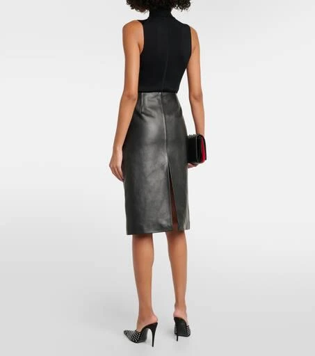 Magda Butrym Leather midi skirt 3