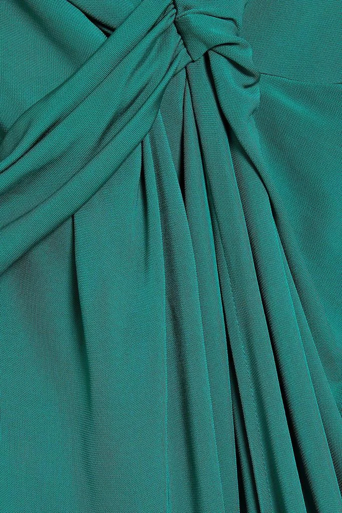 Diane von Furstenberg Addams draped satin-jersey maxi dress 4