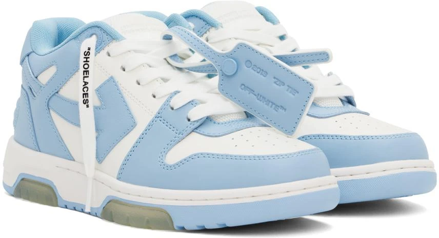 Off-White White 
Blue Out Of Office Sneakers 4