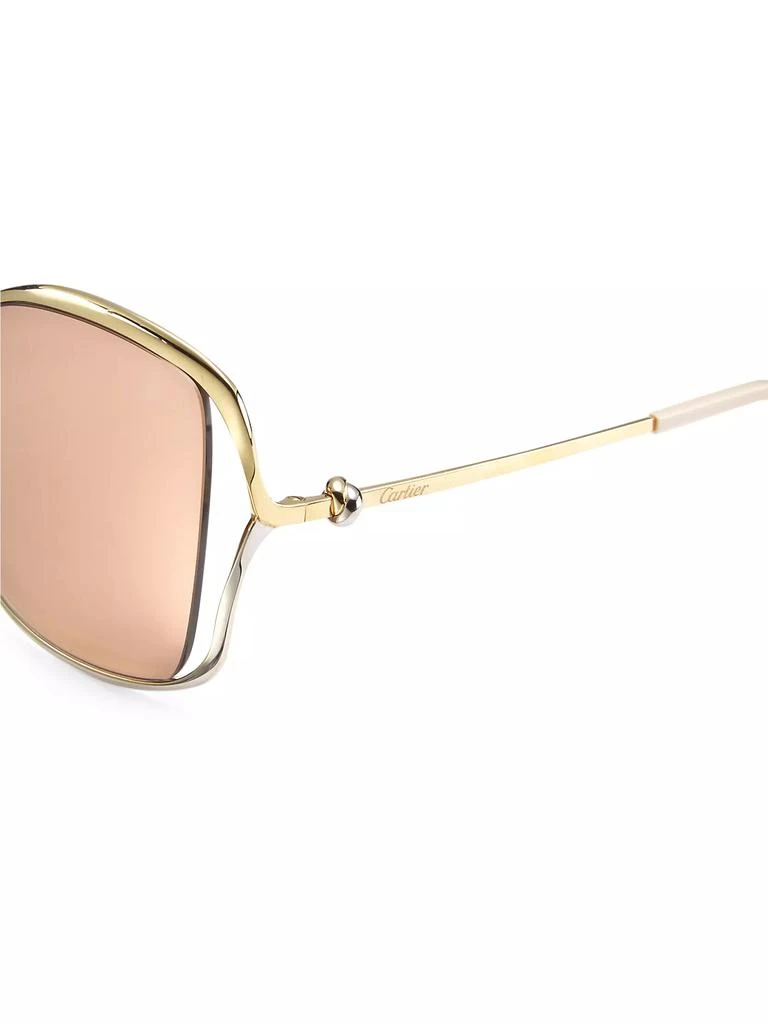 Cartier 61MM Square Sunglasses 3