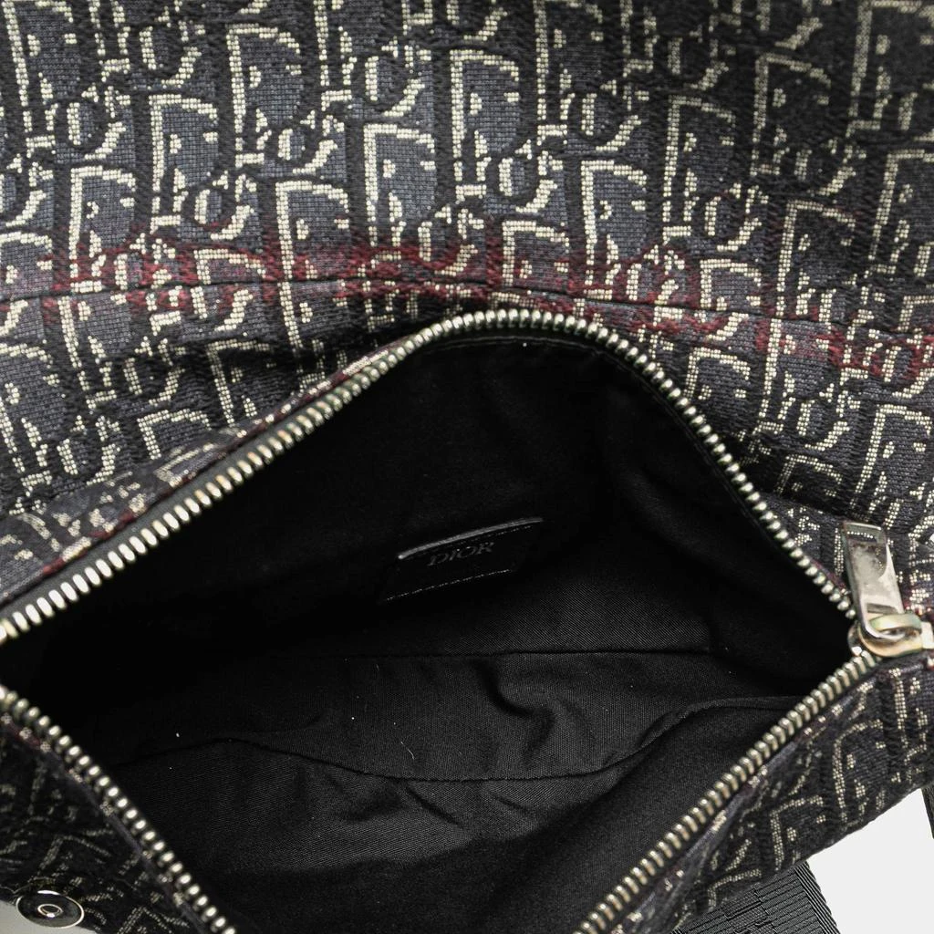Dior Dior Black Oblique Canvas Saddle Crossbody 9