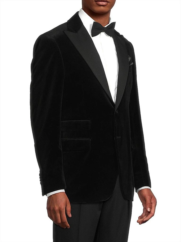 Saks Fifth Avenue COLLECTION Classic Velvet Jacket 4