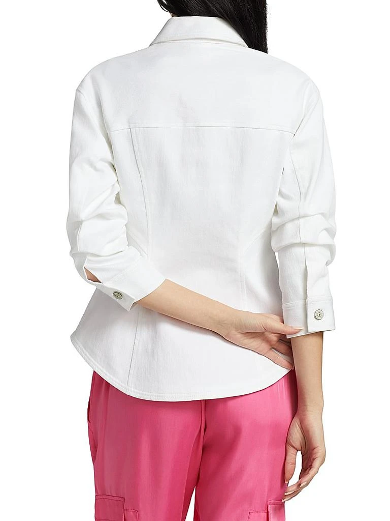 Cinq à Sept Formfitting Denim Jacket 5