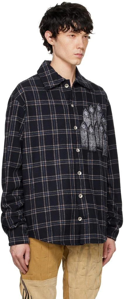 Who Decides War Blue Heavy Duty Flannel Shirt 2