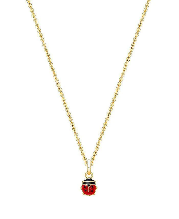 Tiny Blessings Girls' 14K Gold Lil' Ladybug 13-14" Necklace - Little Kid, Big Kid 1