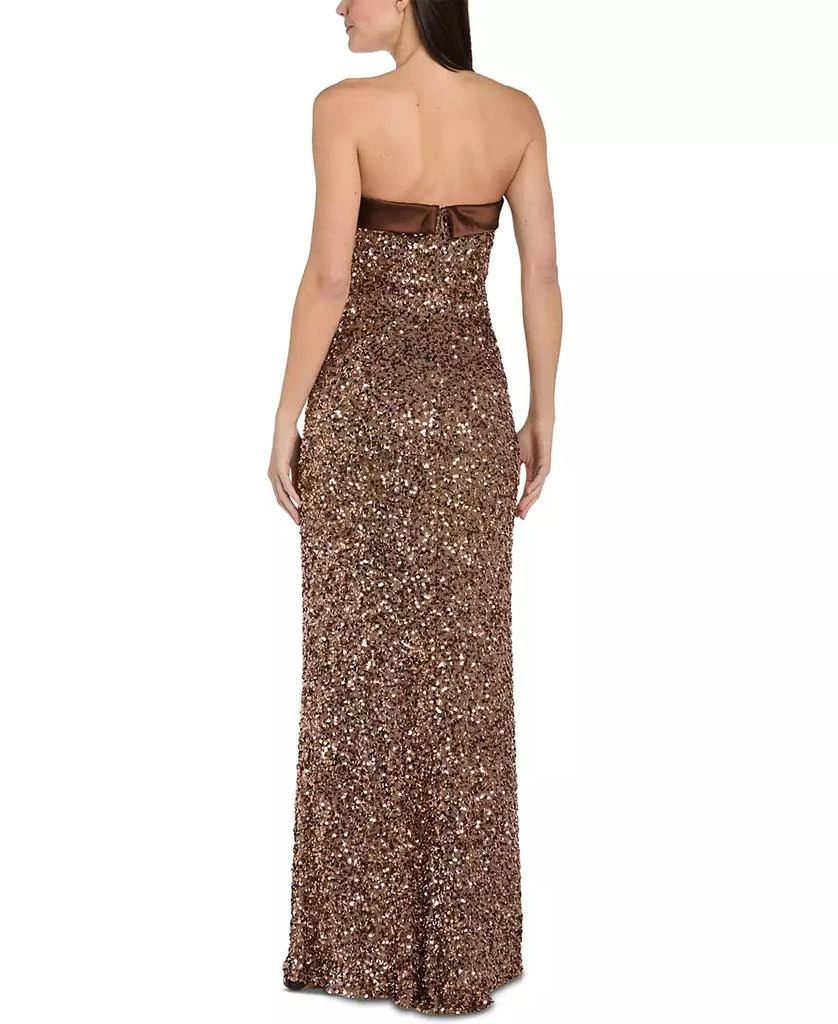 Morgan & Company Juniors' Sequined Strapless Gown 2